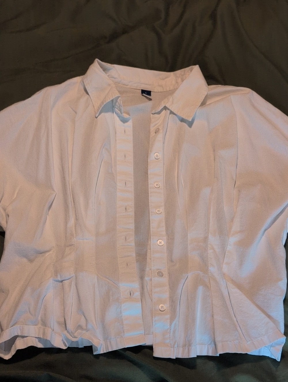 Old Navy White Women's Button-Front Blouse